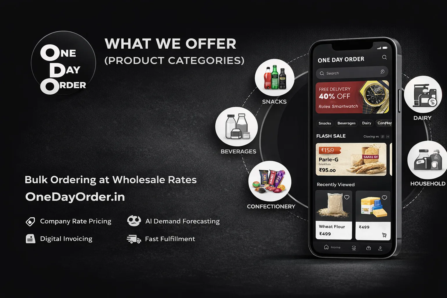 OneDayOrder Product Categories